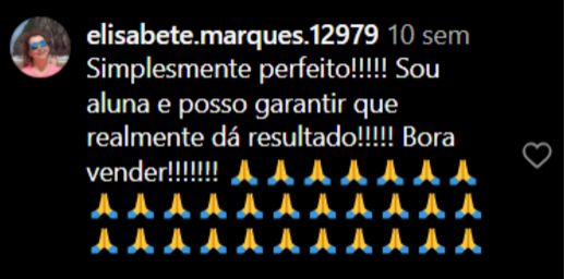 Depoimento de aluno