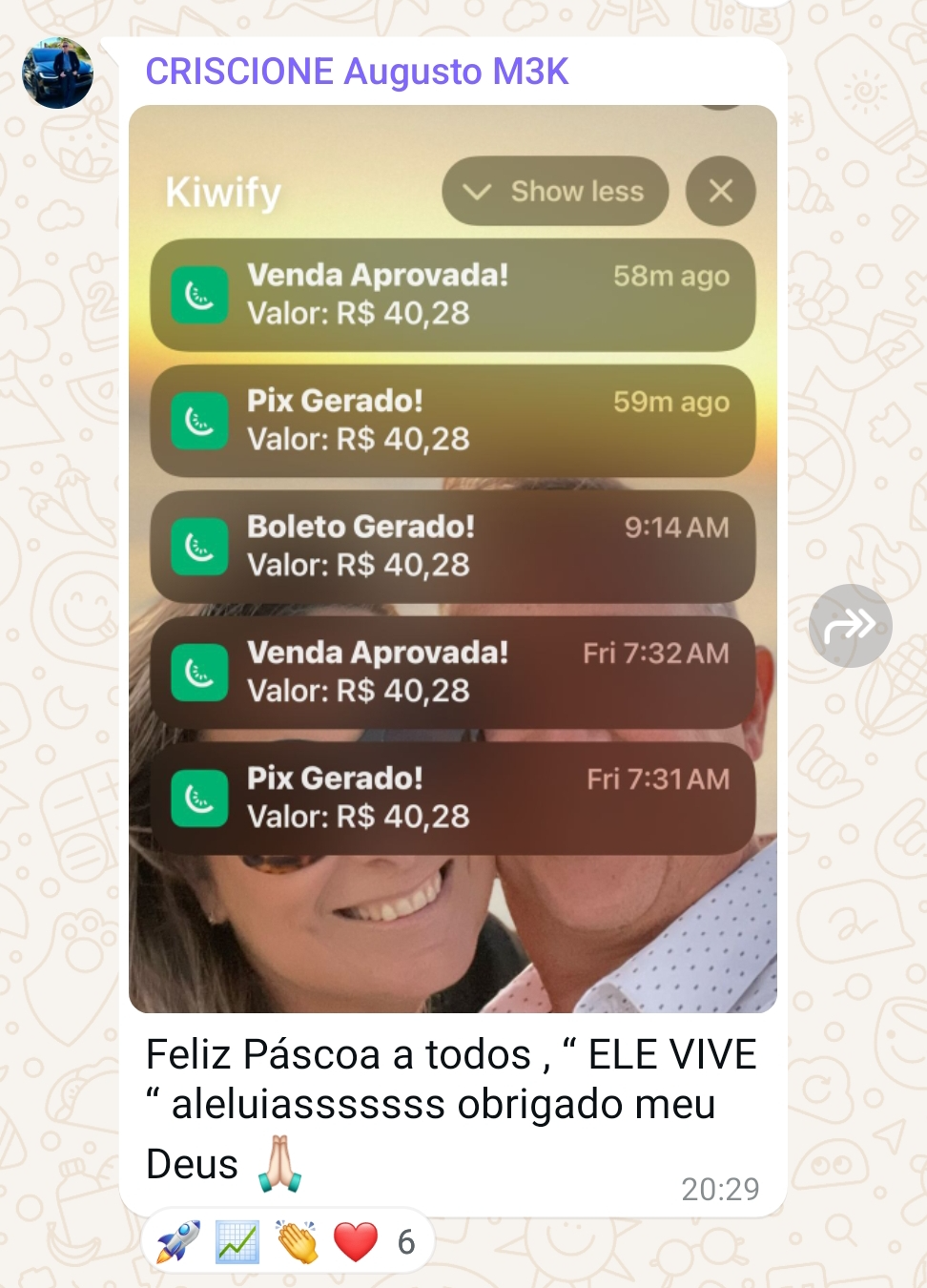 Depoimento sobre primeiras vendas
